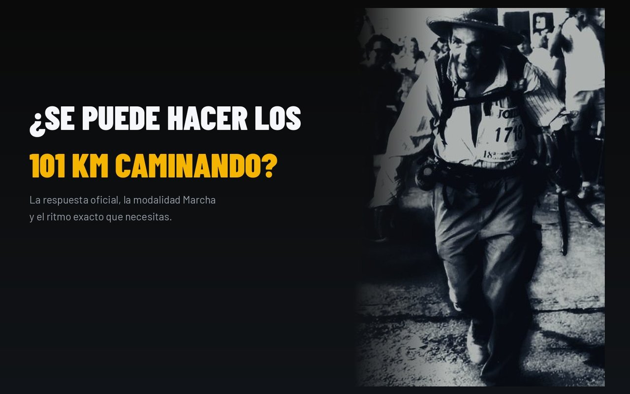 ¿Se puede hacer los 101 KM caminando? — Super Paco