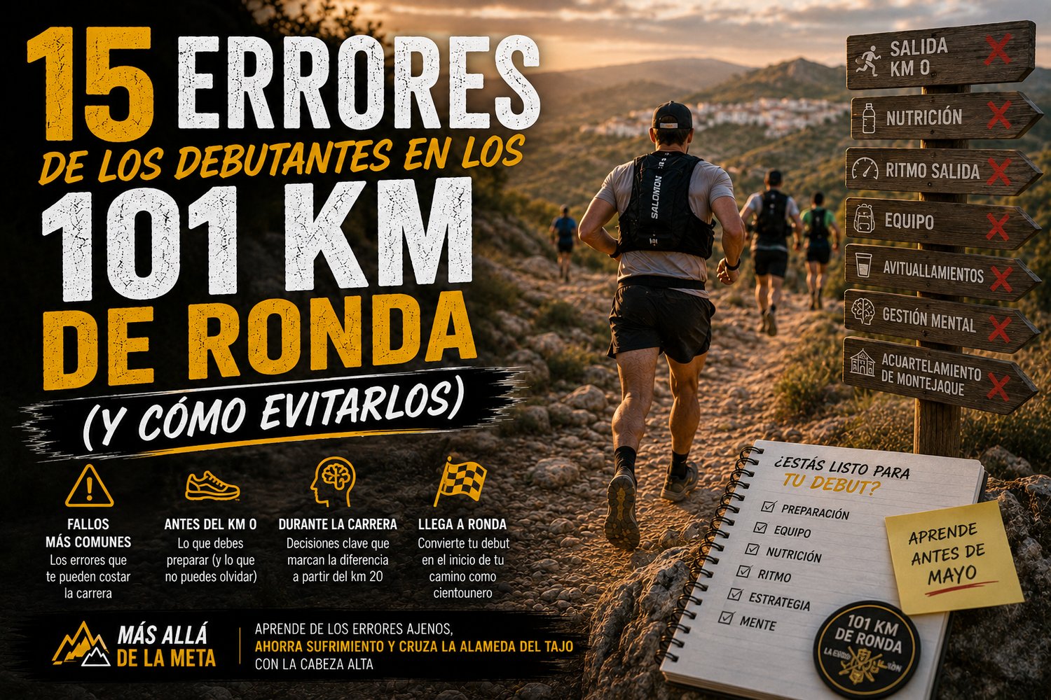 Corredor agotado en los 101 KM de La Legión — errores típicos de los debutantes en la prueba de Ronda