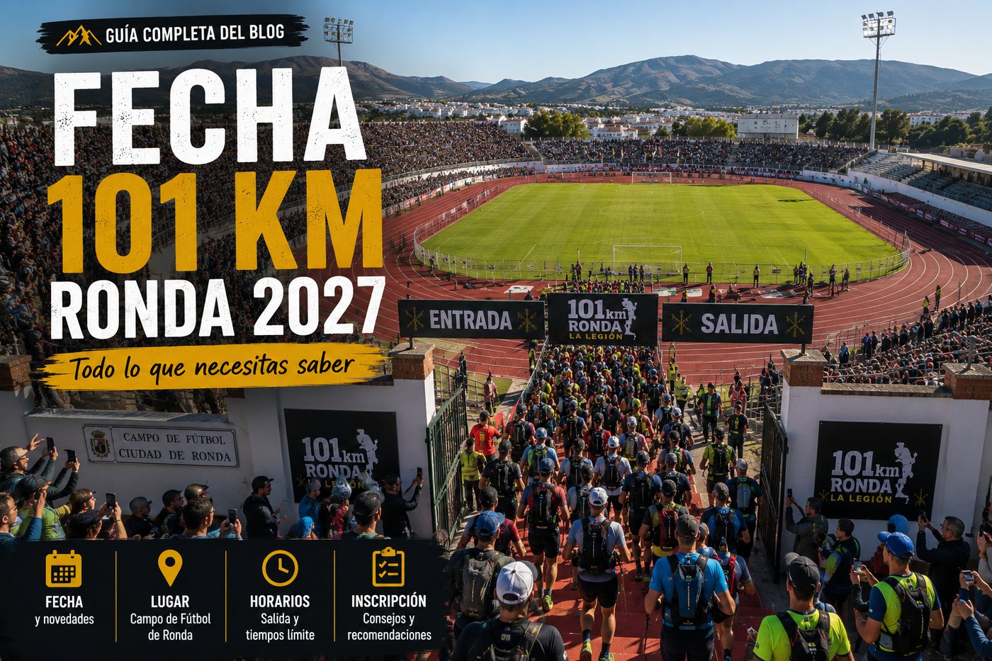 Calendario y fecha de los 101 KM de La Legión 2027 en Ronda