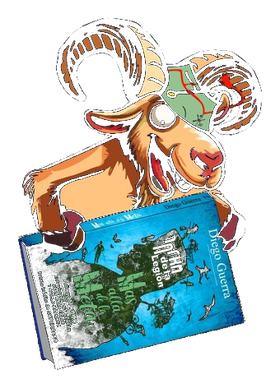 Cabra con el libro Más Allá de la Meta